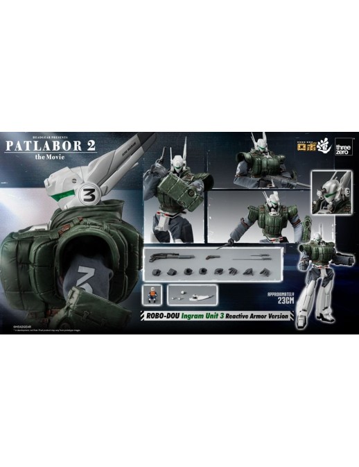 Threezero ROBO-DOU Mobile Police Patlabor 2: The Movie Ingram Unit 3 Reactive Armor Version