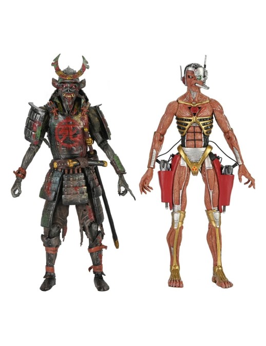 Neca Iron Maiden Future Past World Tour Samurai Eddie & Cyborg Eddie