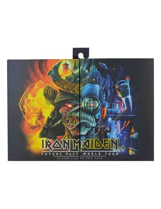 Neca Iron Maiden Future Past World Tour Samurai Eddie & Cyborg Eddie