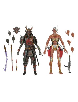 Neca Iron Maiden Future Past World Tour Samurai Eddie & Cyborg Eddie