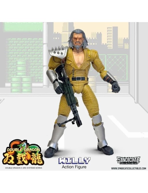 Syndicate Collectibles Double Dragon Willy Deluxe Action Figure