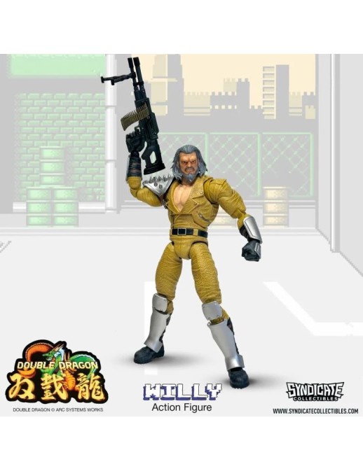 Syndicate Collectibles Double Dragon Willy Deluxe Action Figure