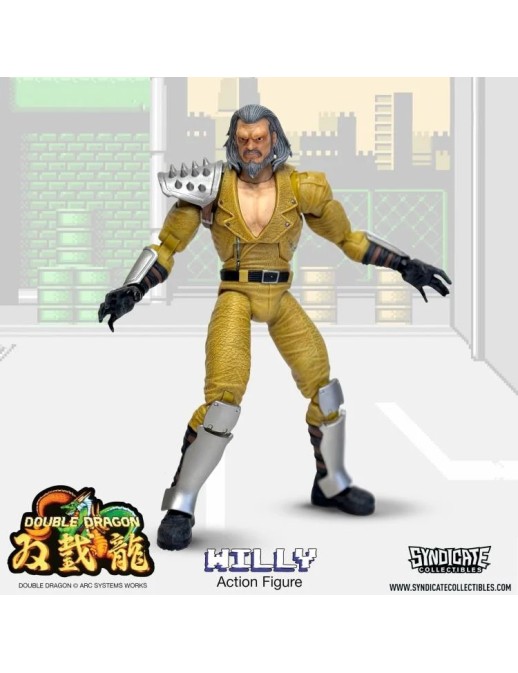 Syndicate Collectibles Double Dragon Willy Deluxe Action Figure