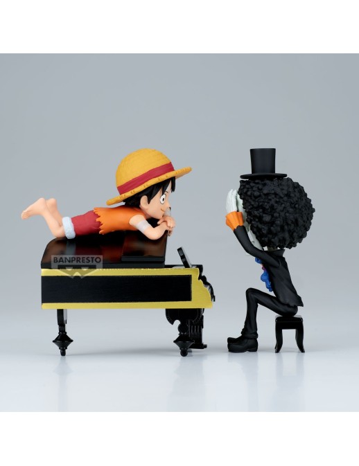 Banpresto One Piece World Collectable Figure Log Stories Monkey D. Luffy & Brook