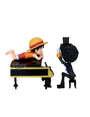 Banpresto One Piece World Collectable Figure Log Stories Monkey D. Luffy & Brook