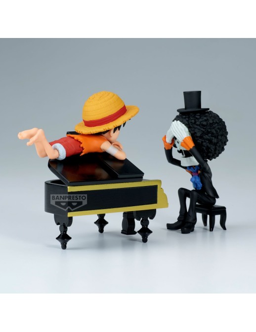 Banpresto One Piece World Collectable Figure Log Stories Monkey D. Luffy & Brook