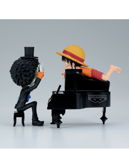 Banpresto One Piece World Collectable Figure Log Stories Monkey D. Luffy & Brook