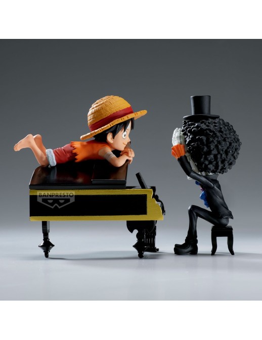 Banpresto One Piece World Collectable Figure Log Stories Monkey D. Luffy & Brook