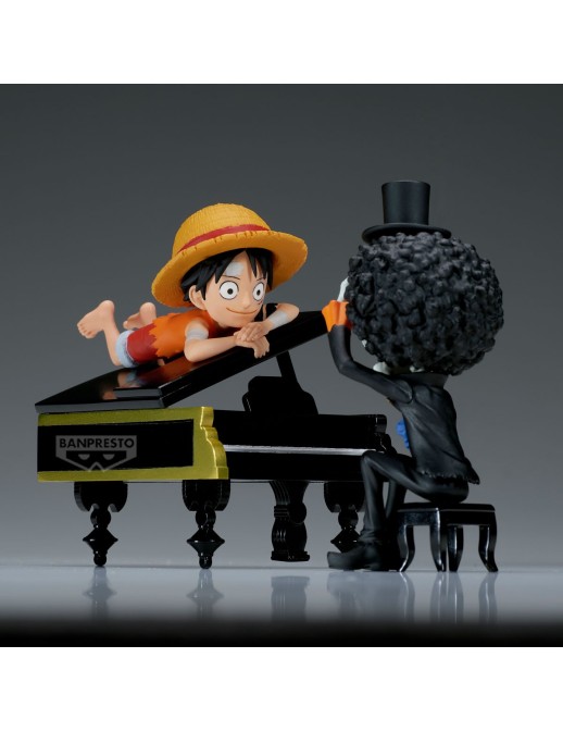 Banpresto One Piece World Collectable Figure Log Stories Monkey D. Luffy & Brook