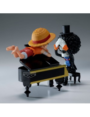 Banpresto One Piece World Collectable Figure Log Stories Monkey D. Luffy & Brook