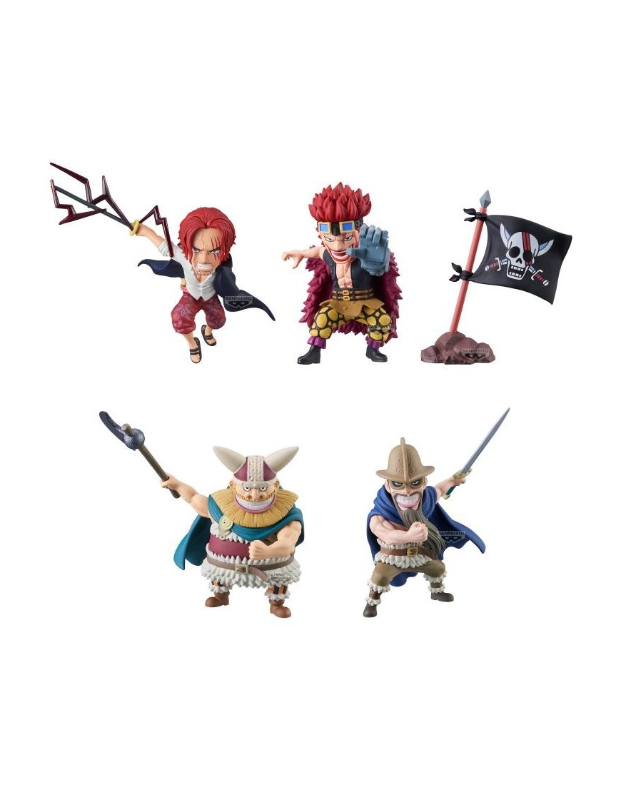 Banpresto One Piece World Collectable Figure Shanks Eustass Kid Dorry Broggy Red Hair Flag Banpresto One Piece World Collectable Figure Shanks Eustass Kid Dorry Broggy Red Hair Flag