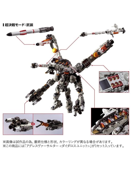 Takara Tomy Diaclone Reboot Agres Versaulter Daedalus Unit