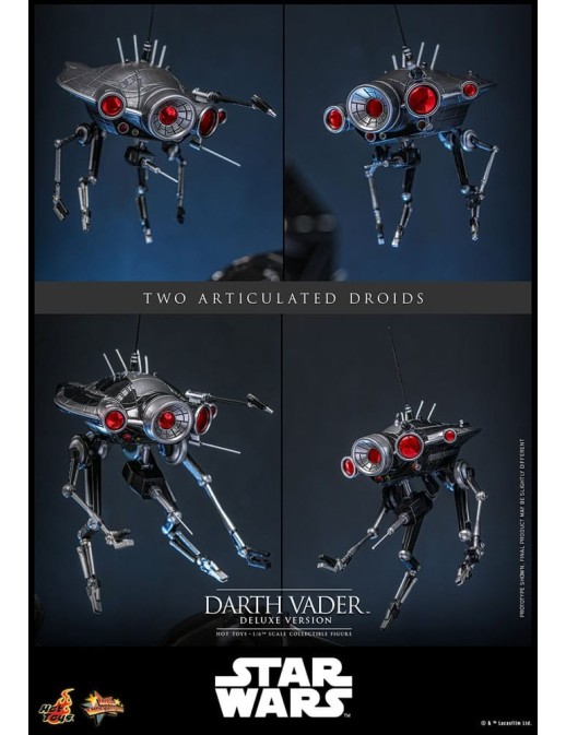 Hot Toys Movie Masterpiece Star Wars Revenge of the Sith Darth Vader 1/6 Scale Collectible Figure Deluxe Edition
