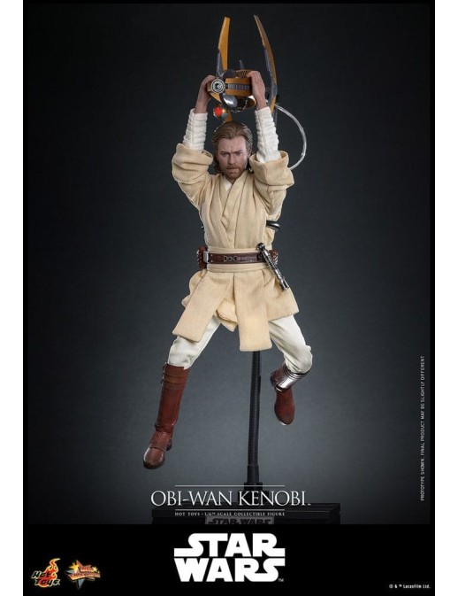 Hot Toys Movie Masterpiece Star Wars Attack of the Clones Obi-Wan Kenobi 1/6 Scale Collectible Figure