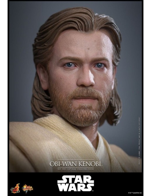 Hot Toys Movie Masterpiece Star Wars Attack of the Clones Obi-Wan Kenobi 1/6 Scale Collectible Figure