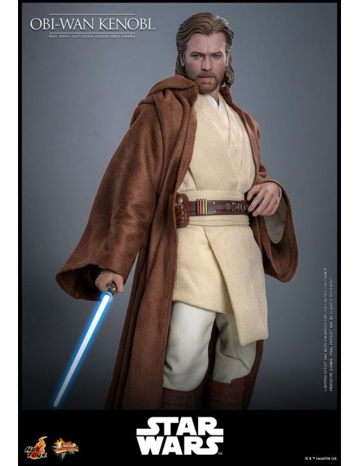 Hot Toys Movie Masterpiece Star Wars Attack of the Clones Obi-Wan Kenobi 1/6 Scale Collectible Figure