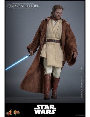 Hot Toys Movie Masterpiece Star Wars Attack of the Clones Obi-Wan Kenobi 1/6 Scale Collectible Figure