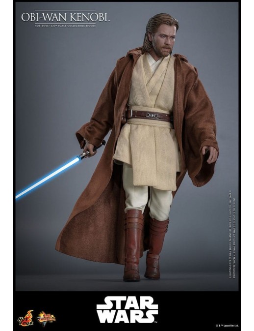Hot Toys Movie Masterpiece Star Wars Attack of the Clones Obi-Wan Kenobi 1/6 Scale Collectible Figure