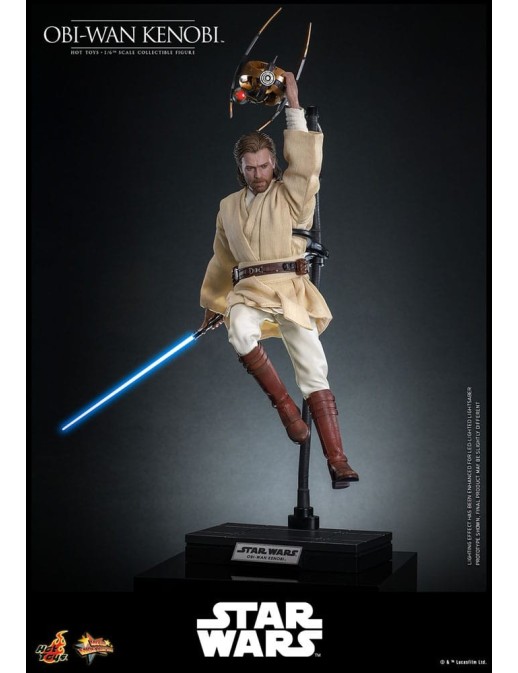 Hot Toys Movie Masterpiece Star Wars Attack of the Clones Obi-Wan Kenobi 1/6 Scale Collectible Figure