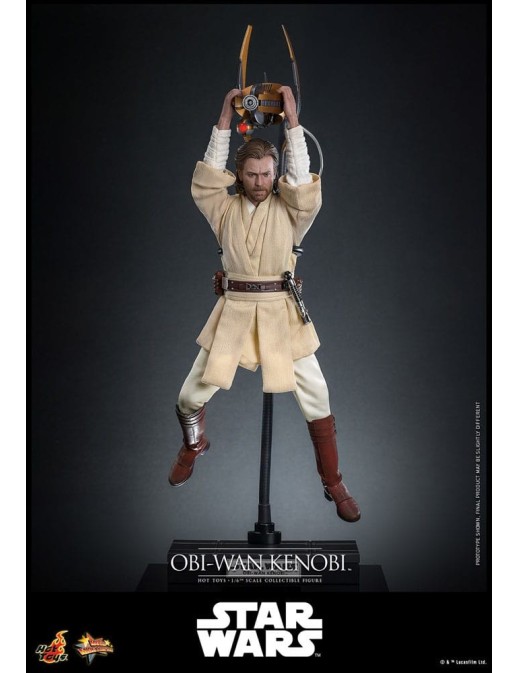 Hot Toys Movie Masterpiece Star Wars Attack of the Clones Obi-Wan Kenobi 1/6 Scale Collectible Figure
