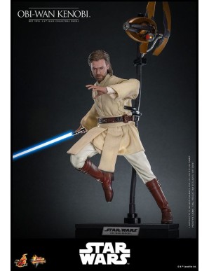 Hot Toys Movie Masterpiece Star Wars Attack of the Clones Obi-Wan Kenobi 1/6 Scale Collectible Figure