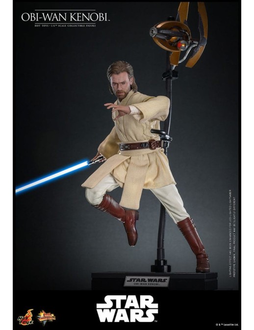 Hot Toys Movie Masterpiece Star Wars Attack of the Clones Obi-Wan Kenobi 1/6 Scale Collectible Figure