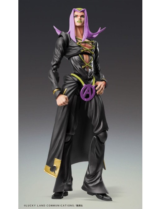 Medicos Super Action Statue JoJo's Bizarre Adventure Golden Wind Leone Abbacchio Black Version