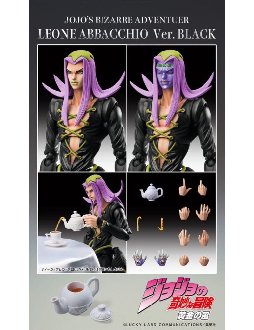 Medicos Super Action Statue JoJo's Bizarre Adventure Golden Wind Leone Abbacchio Black Version
