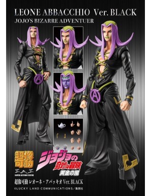 Medicos Super Action Statue JoJo's Bizarre Adventure Golden Wind Leone Abbacchio Black Version