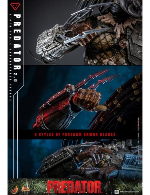Hot Toys Movie Masterpiece Predator 2.0 Version 1/6 Scale Collectible Figure