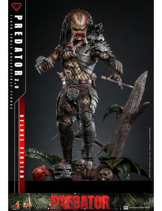 Hot Toys Movie Masterpiece Predator 2.0 Version 1/6 Scale Collectible Figure Deluxe Edition