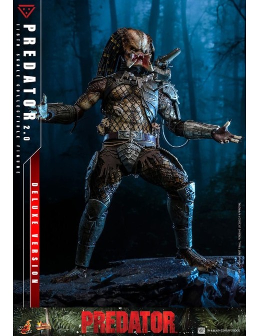 Hot Toys Movie Masterpiece Predator 2.0 Version 1/6 Scale Collectible Figure Deluxe Edition