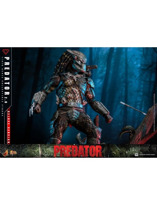 Hot Toys Movie Masterpiece Predator 2.0 Version 1/6 Scale Collectible Figure Deluxe Edition