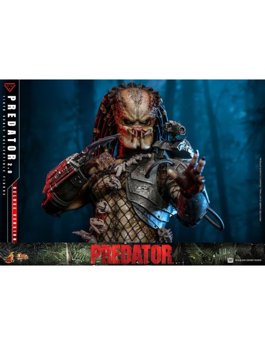 Hot Toys Movie Masterpiece Predator 2.0 Version 1/6 Scale Collectible Figure Deluxe Edition