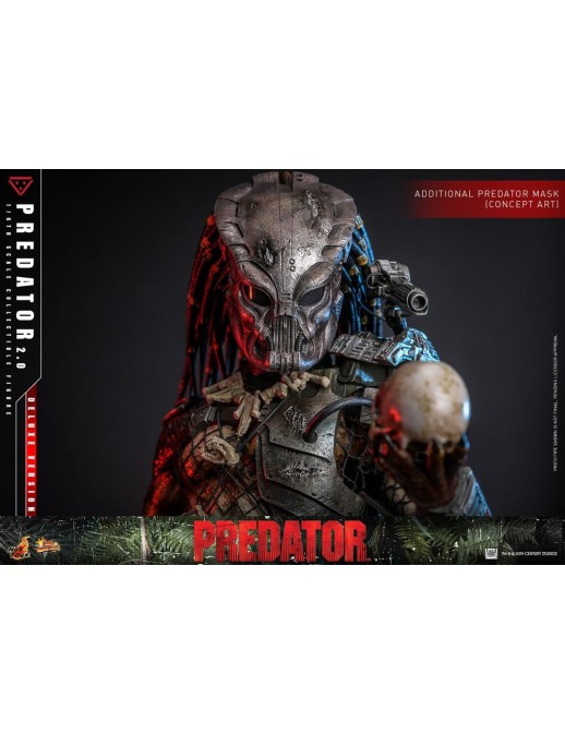 Hot Toys Movie Masterpiece Predator 2.0 Version 1/6 Scale Collectible Figure Deluxe Edition