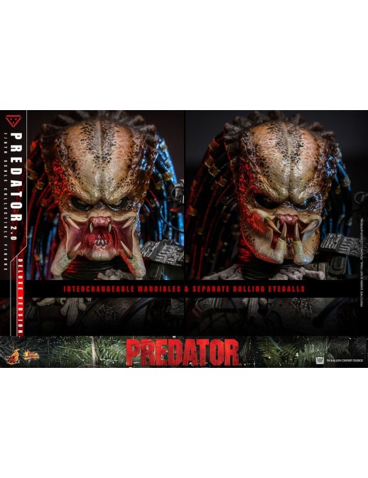 Hot Toys Movie Masterpiece Predator 2.0 Version 1/6 Scale Collectible Figure Deluxe Edition