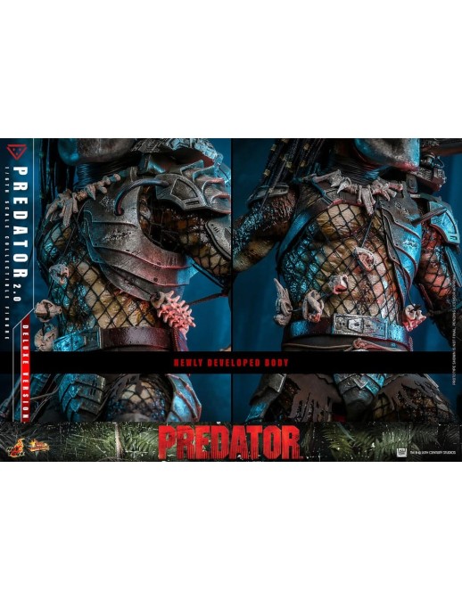 Hot Toys Movie Masterpiece Predator 2.0 Version 1/6 Scale Collectible Figure Deluxe Edition