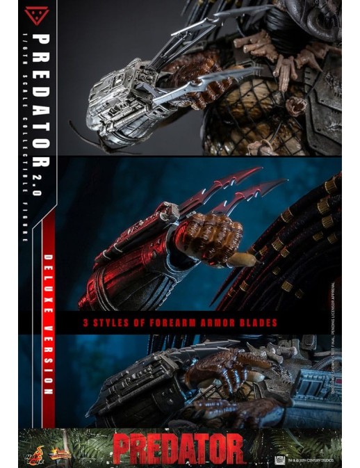Hot Toys Movie Masterpiece Predator 2.0 Version 1/6 Scale Collectible Figure Deluxe Edition