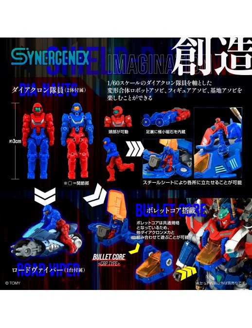 Takara Tomy Synergenex Zoids x Transformers x Diaclone Shield D-Prime