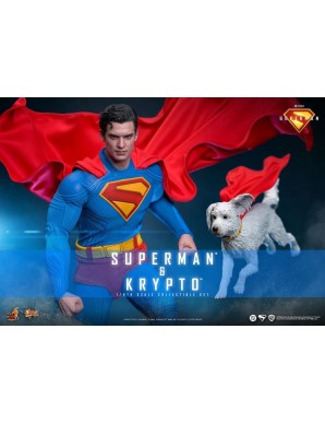 Hot Toys Movie Masterpiece Superman Superman & Krypto 1/6 Scale Collectible Figure