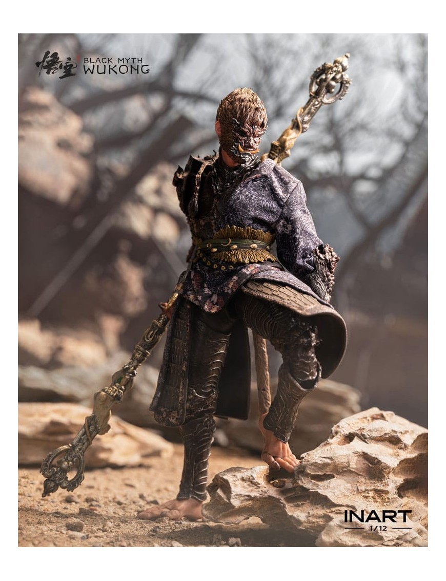 Queen Studios Collectible InArt Black Myth Wukong The Destined One in Bronze Armor 1/12 Scale Action Figure Premium Version Queen Studios Collectible InArt Black Myth Wukong The Destined One in Bronze Armor 1/12 Scale Action Figure Premium Version