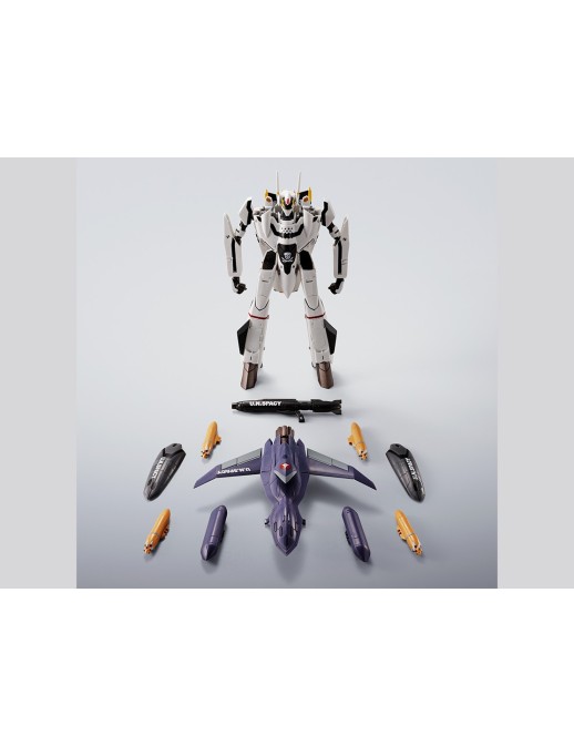 Bandai Hi-Metal R Macross Zero VF-0S Phoenix + QF-2200D-B Ghost Roy Focker Custom