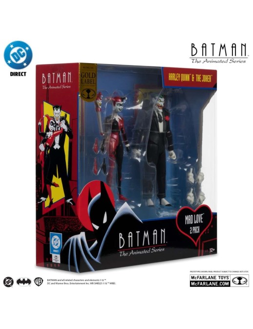 McFarlane DC Direct Batman The Animated Series Harley Quinn & Joker Mad Love