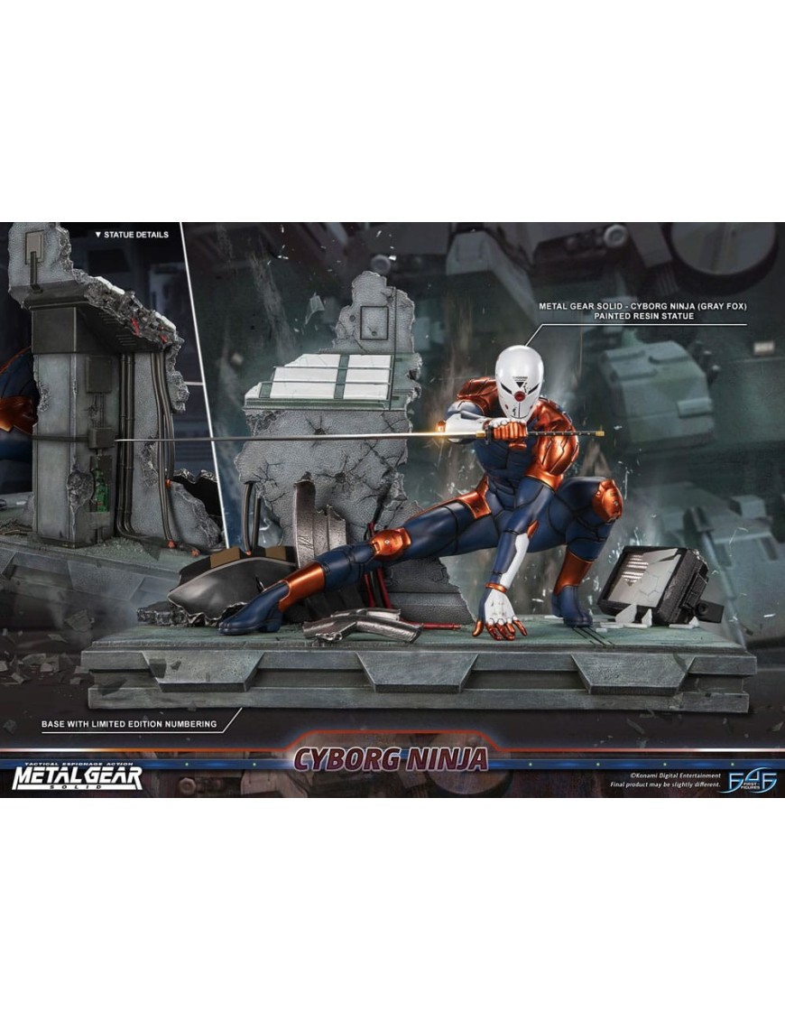First 4 Figures Metal Gear Solid Cyborg Ninja Gray Fox First 4 Figures Metal Gear Solid Cyborg Ninja Gray Fox