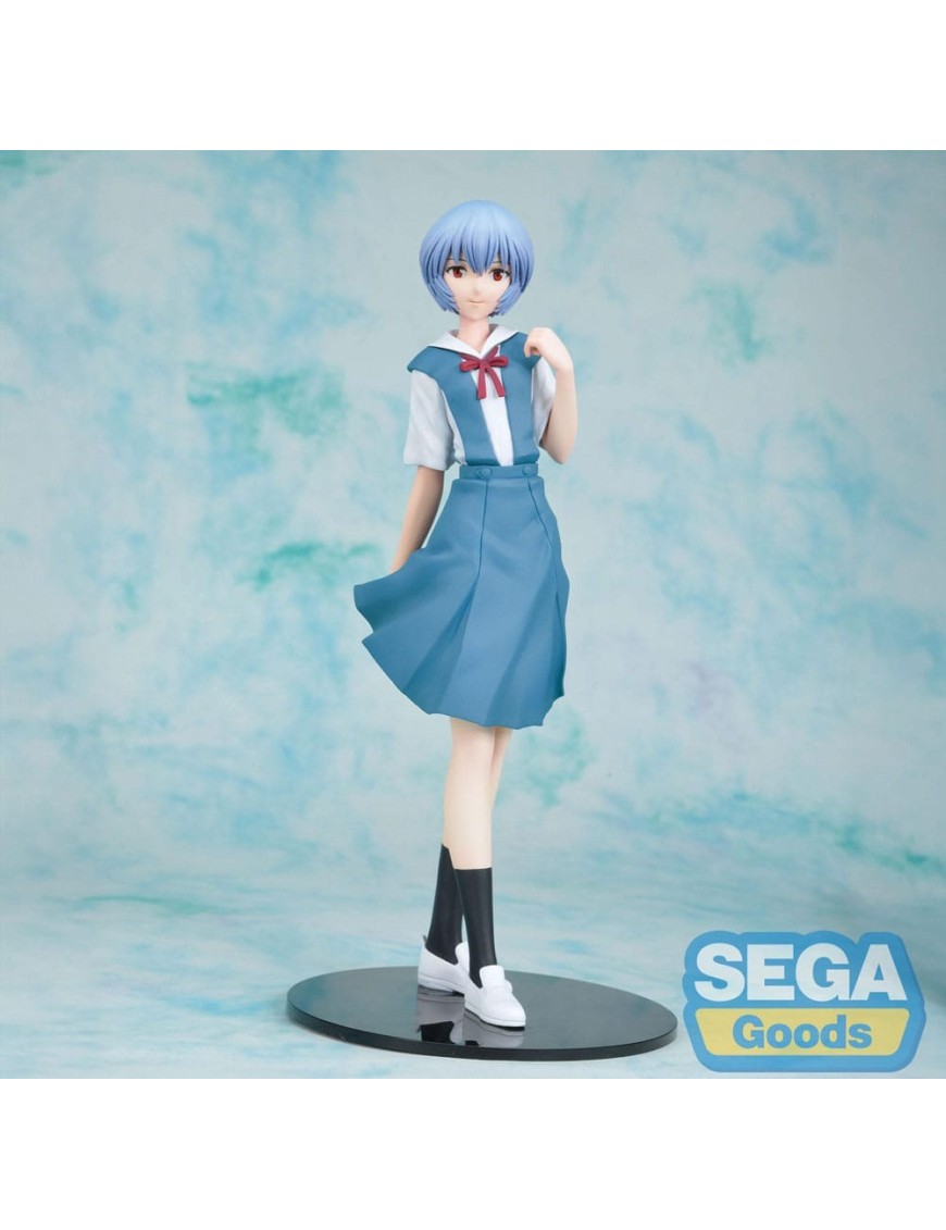 Sega High Premium Figure Rebuild of Evangelion Rei Ayanami Uniform Version Sega High Premium Figure Rebuild of Evangelion Rei Ayanami Uniform Version