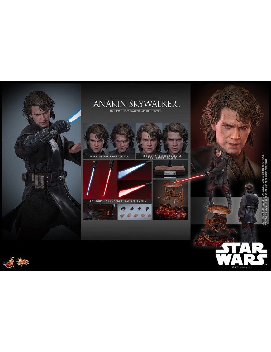 Hot Toys Movie Masterpiece Star Wars Revenge of the Sith Anakin Skywalker 1/6 Scale Collectible Figure Hot Toys Movie Masterpiece Star Wars Revenge of the Sith Anakin Skywalker 1/6 Scale Collectible Figure