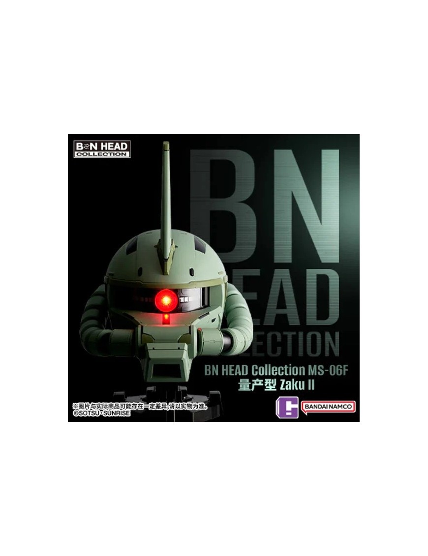 Bandai BN Head Collection Vol.4 Mobile Suit Gundam MS-06F Zaku II Head Sculpt