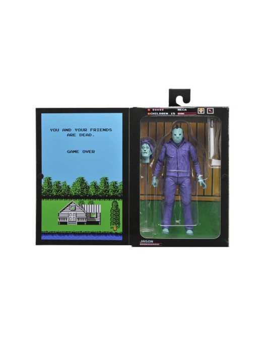 Neca Friday 13th Jason Voorhees Classic Video Game Appearance with Theme Music Packaging