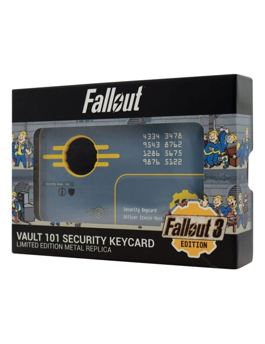 Fanattik Fallout 3 Vault 101 Security Keycard Replica Limited Edition