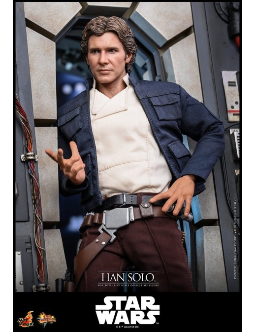 Hot Toys Movie Masterpiece Star Wars The Empire Strikes Back Han Solo 1/6 Scale Collectible Figure
